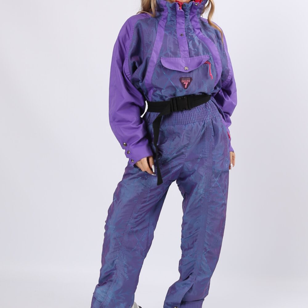 Vintage DEGRE 7 – PATRICK VALLENCANT Full Ski Suit 90’s UK 14 L (B8X ...