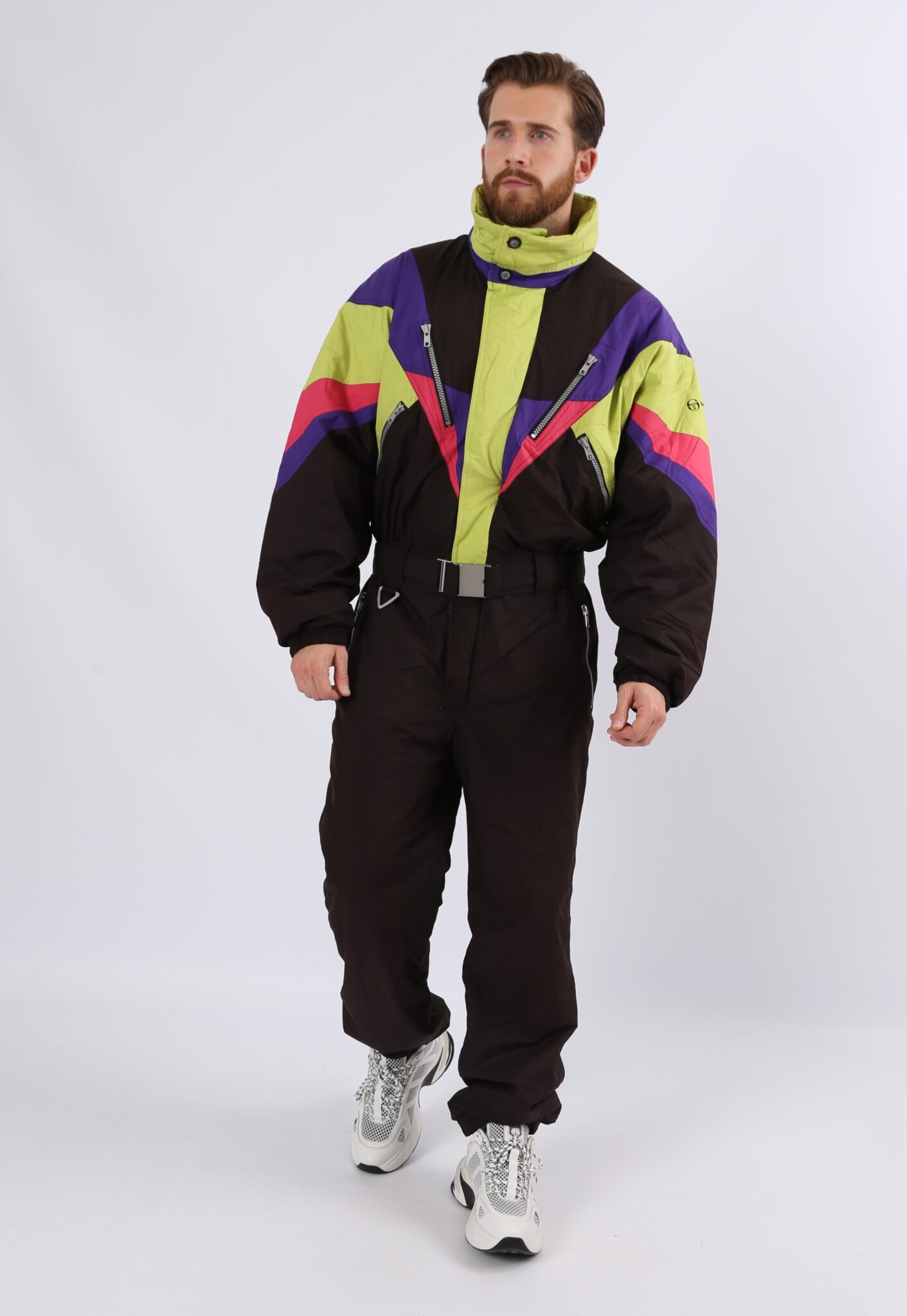Vintage 90’s SERGIO TACCHINI Full Ski Suit UK XL 44 – 46″ Chest (7BC ...